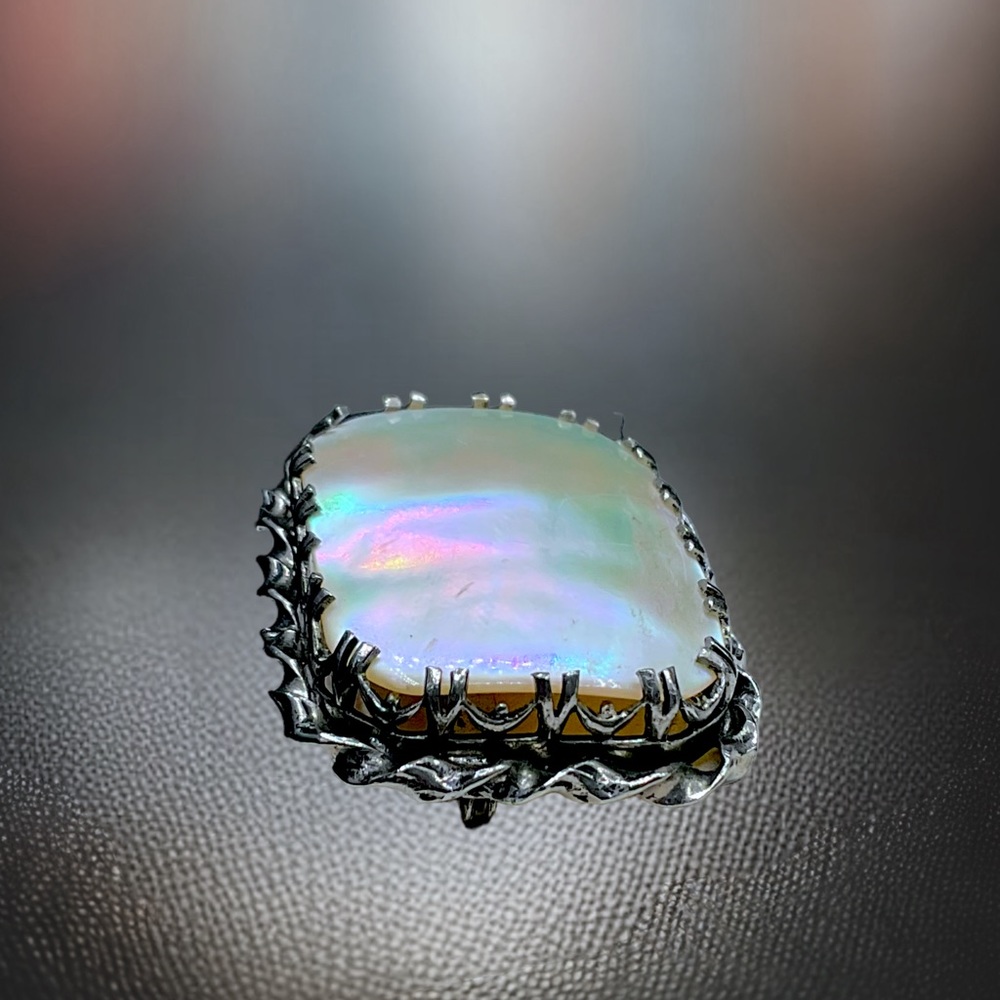 🌺Vintage Art Nouveau MOP Brooch - Picture 2 of 10